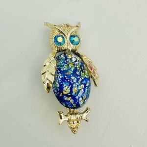 Owl Vintage Brooch Pin